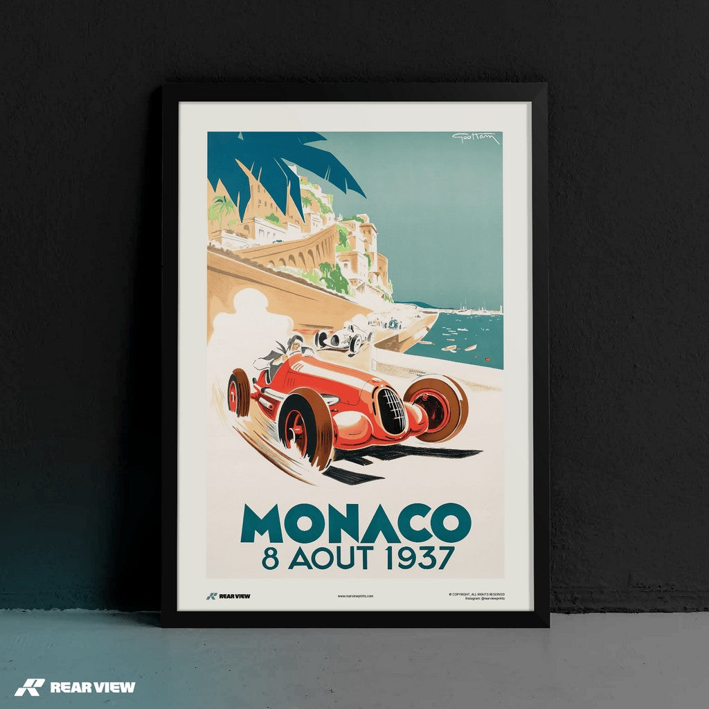 Gran Premio d'epoca 1937 - Stampa d'arte Monaco