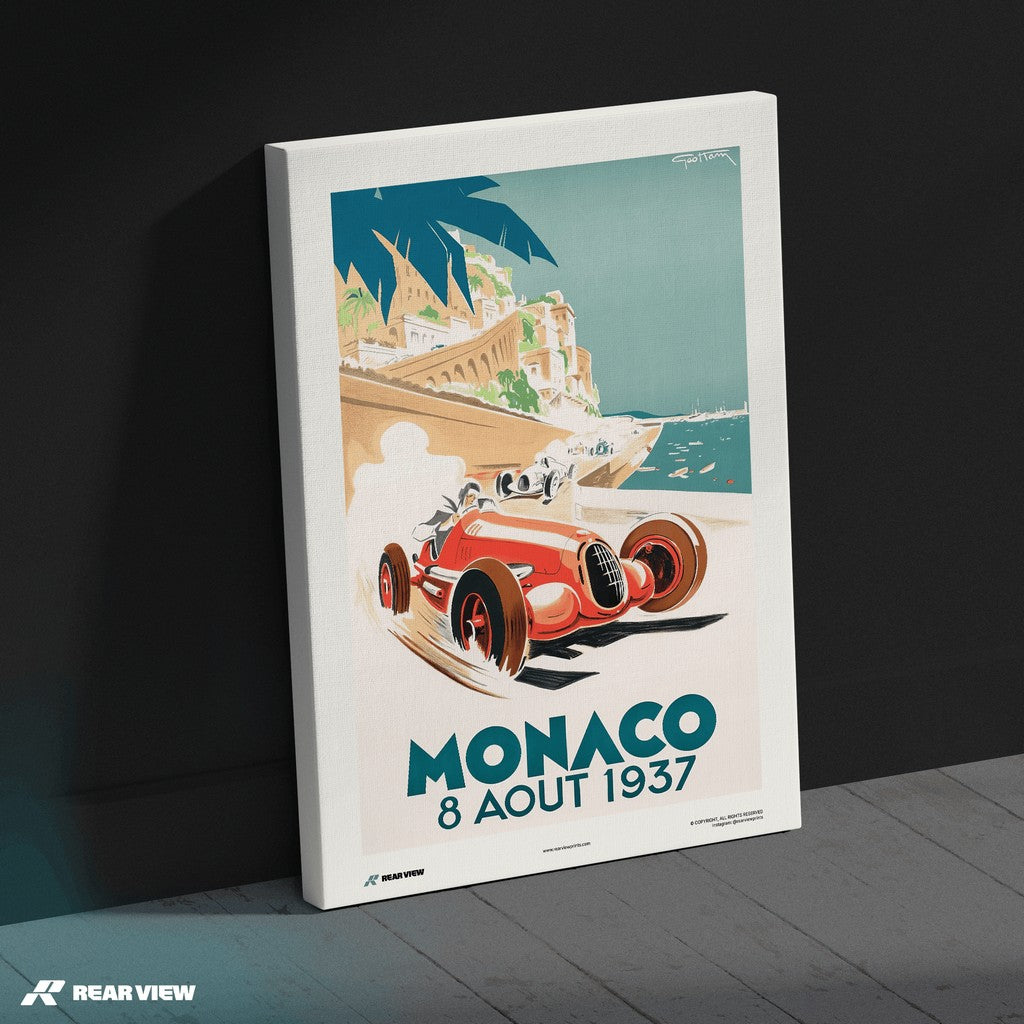 Gran Premio d'epoca 1937 - Stampa d'arte Monaco