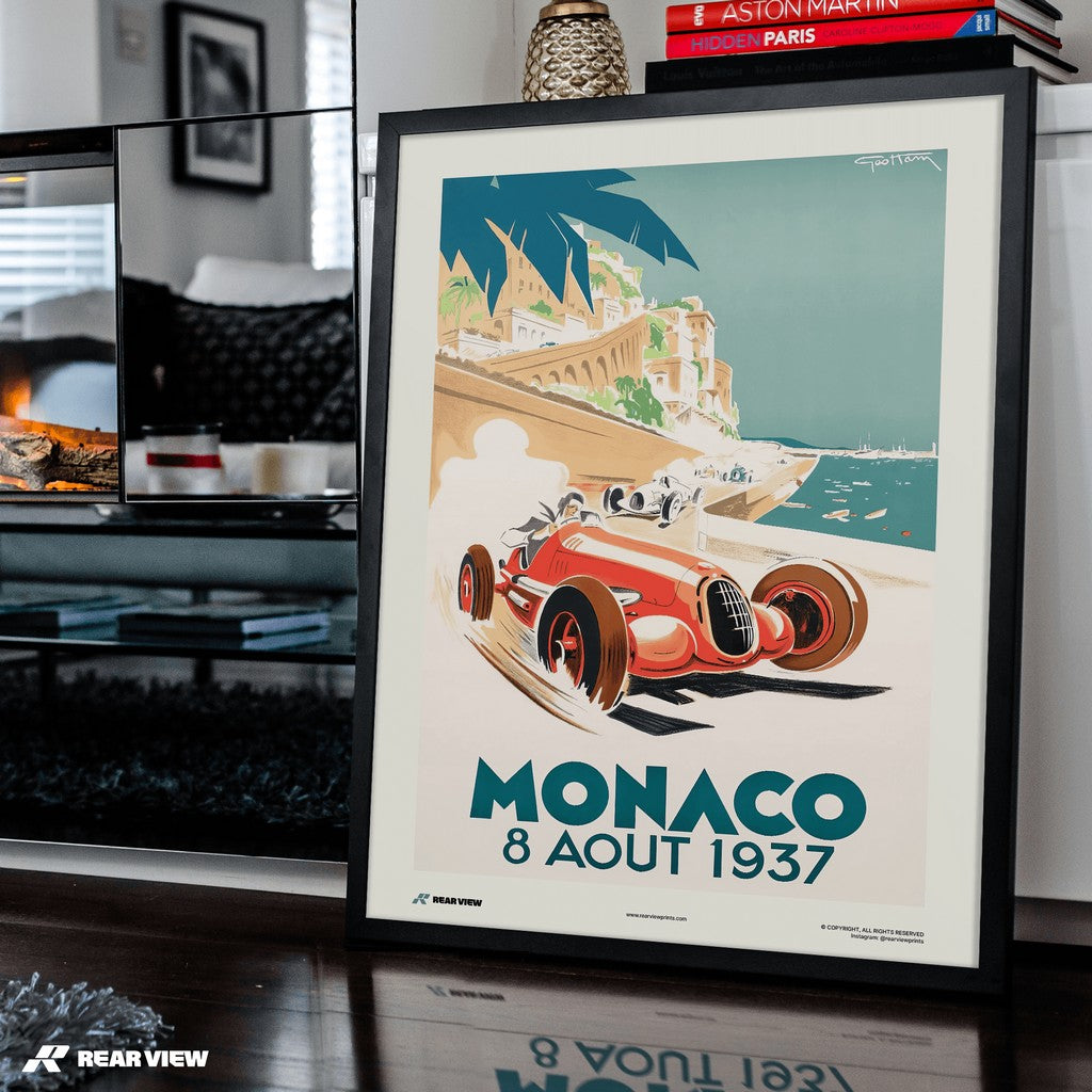 Gran Premio d'epoca 1937 - Stampa d'arte Monaco