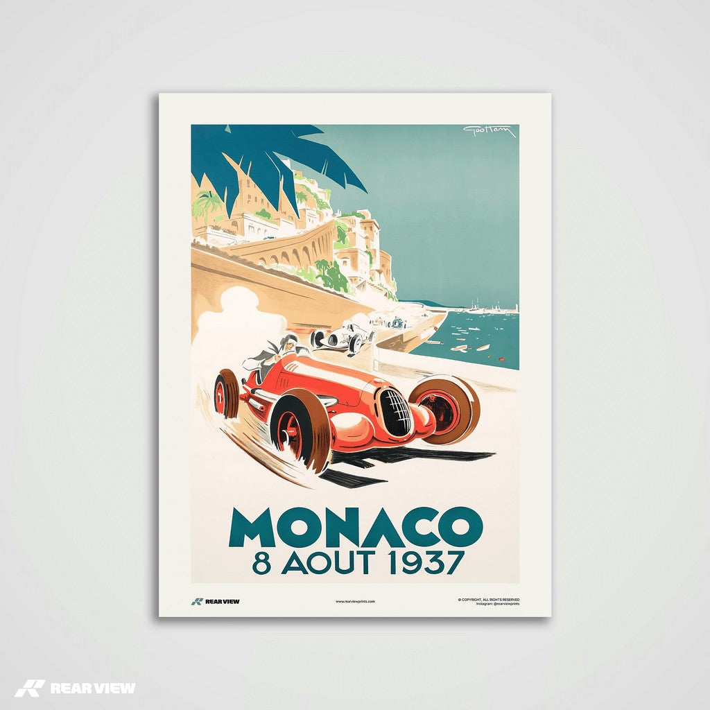 Gran Premio d'epoca 1937 - Stampa d'arte Monaco