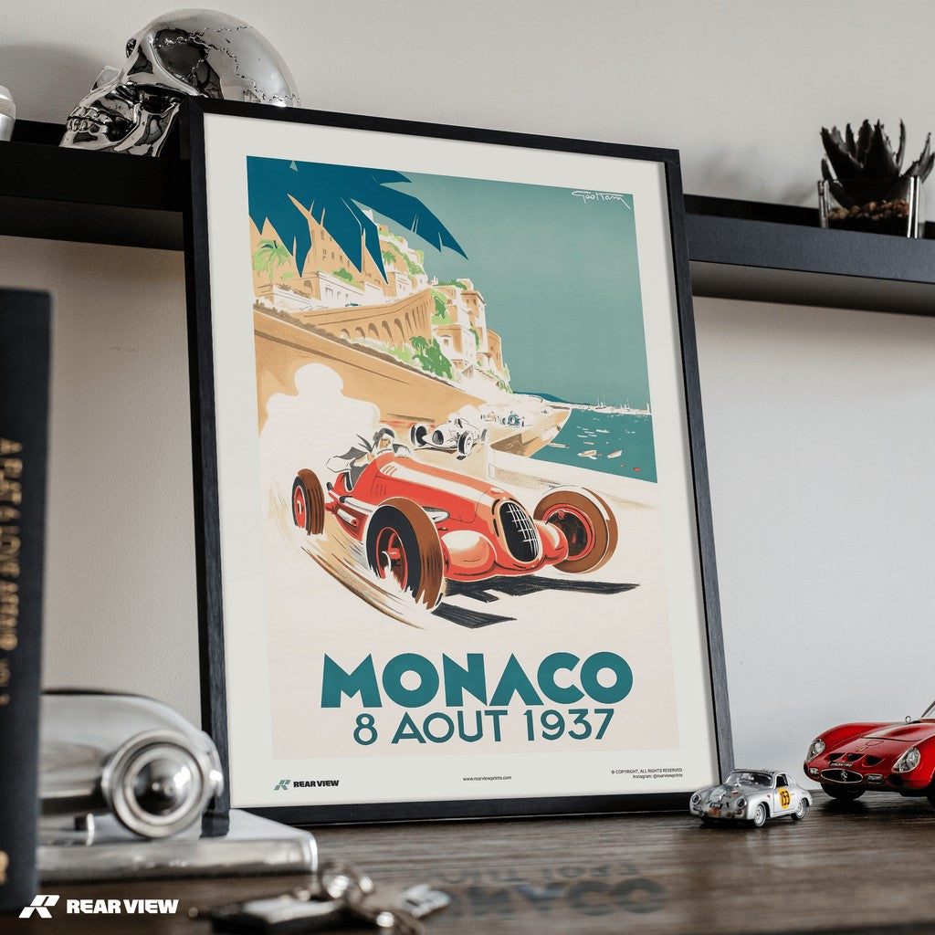 Gran Premio d'epoca 1937 - Stampa d'arte Monaco