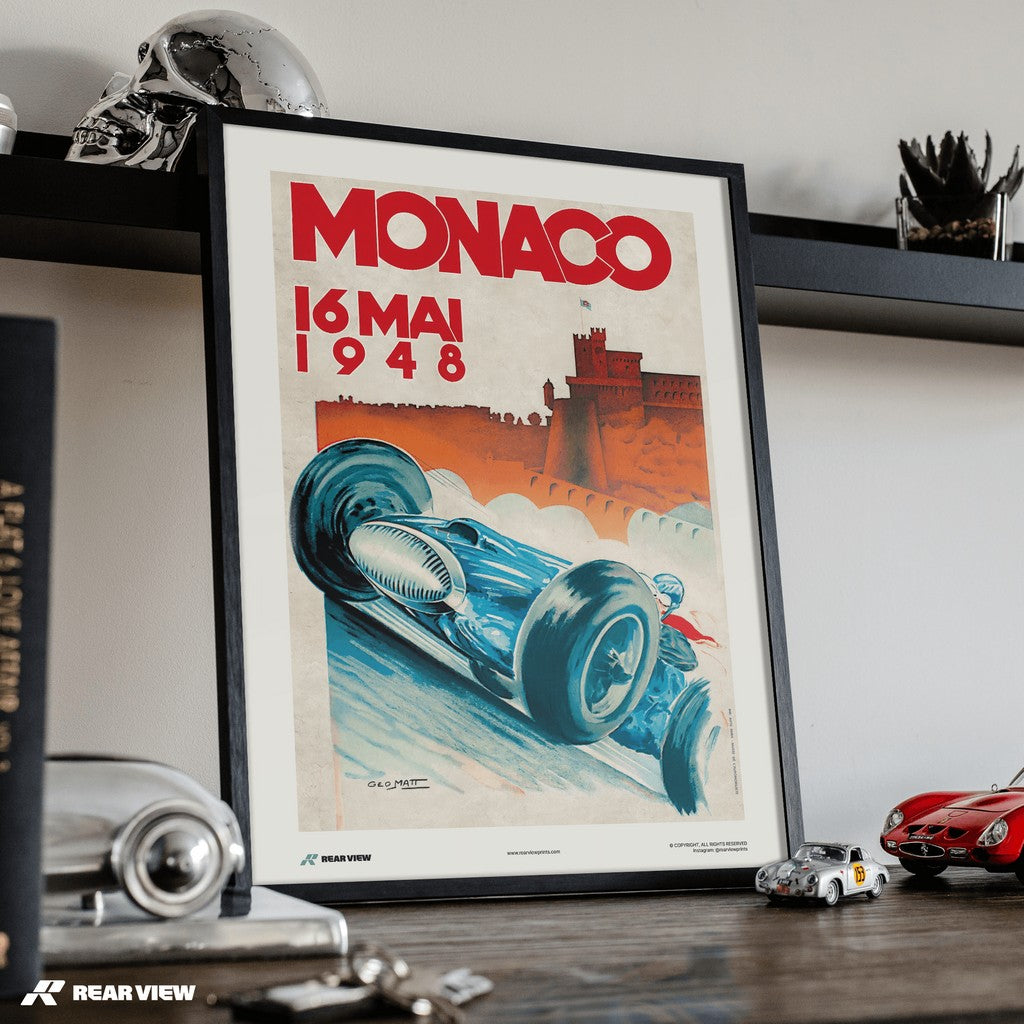 Gran Premio d'epoca 1948 - Stampa d'arte Monaco