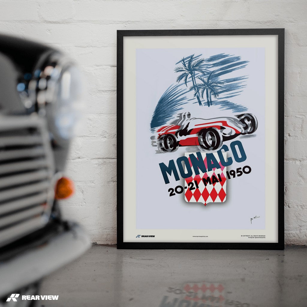 Gran Premio d'epoca 1950 - Stampa d'arte Monaco