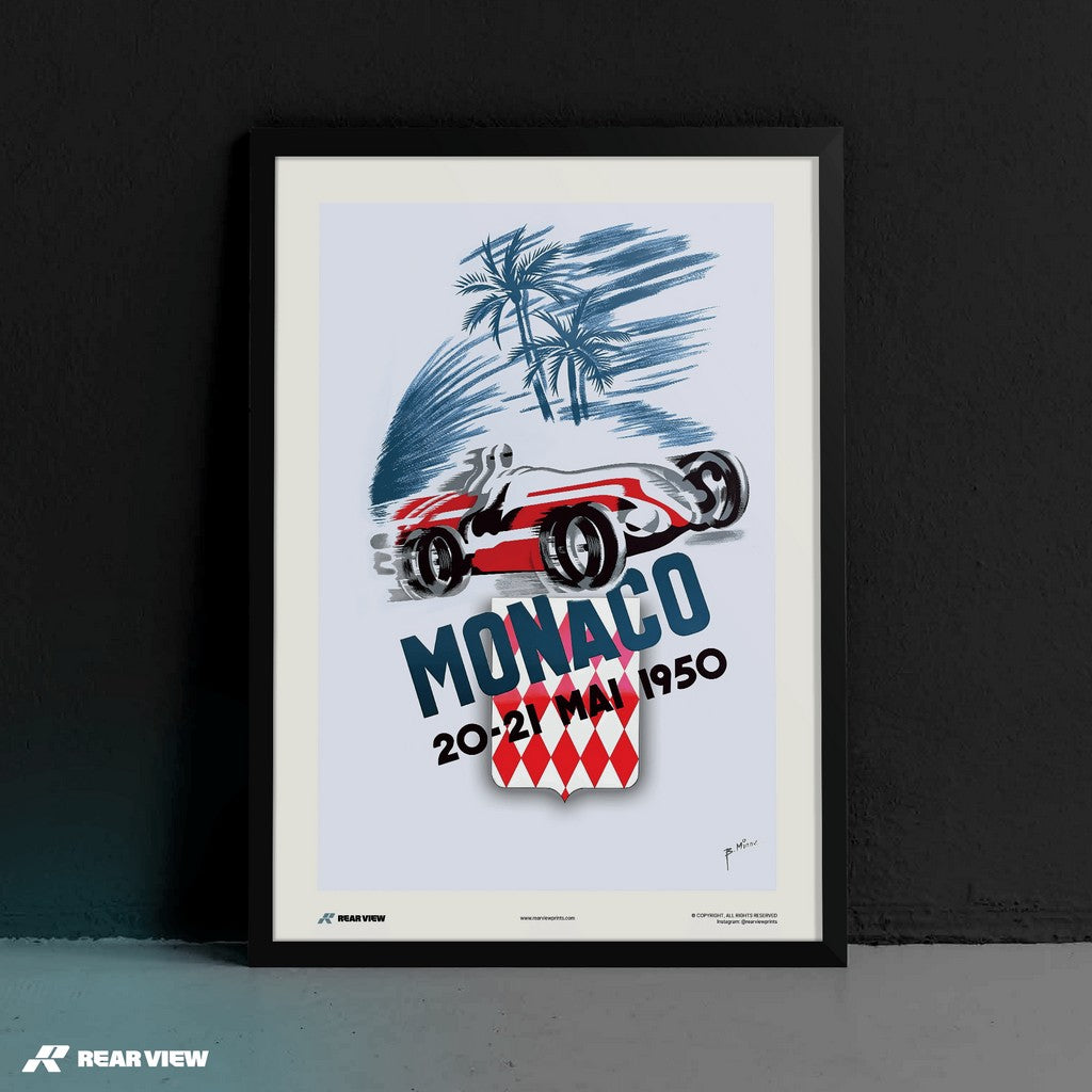 Gran Premio d'epoca 1950 - Stampa d'arte Monaco
