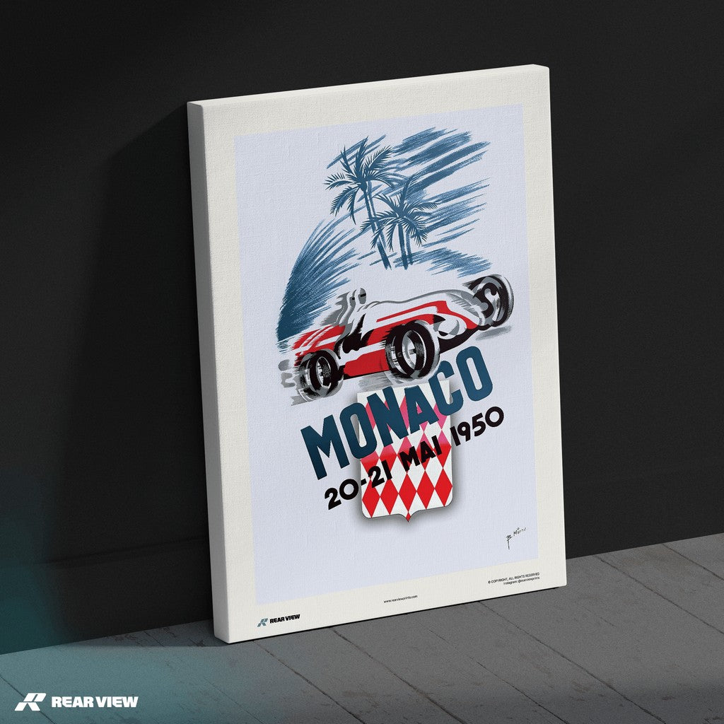 Gran Premio d'epoca 1950 - Stampa d'arte Monaco