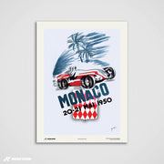 Gran Premio d'epoca 1950 - Stampa d'arte Monaco