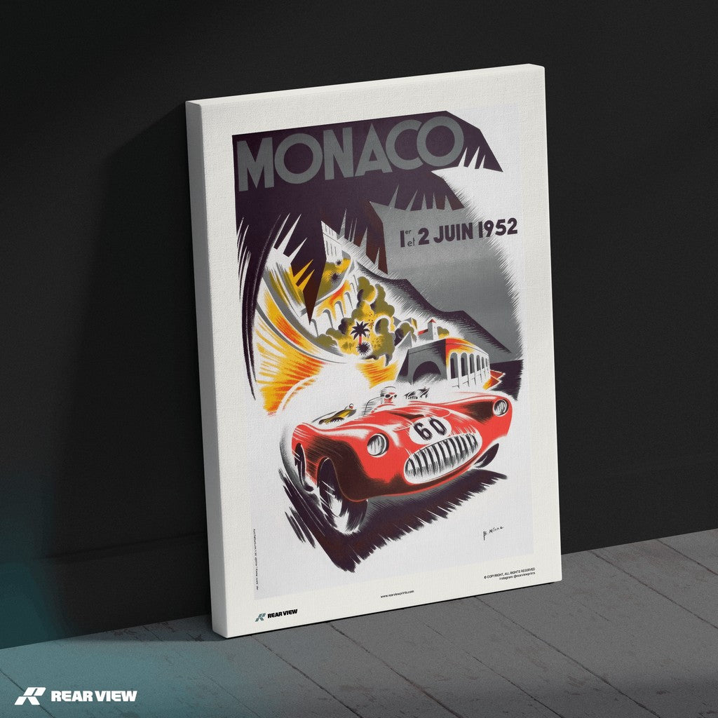 Gran Premio d'epoca 1952 - Stampa d'arte Monaco