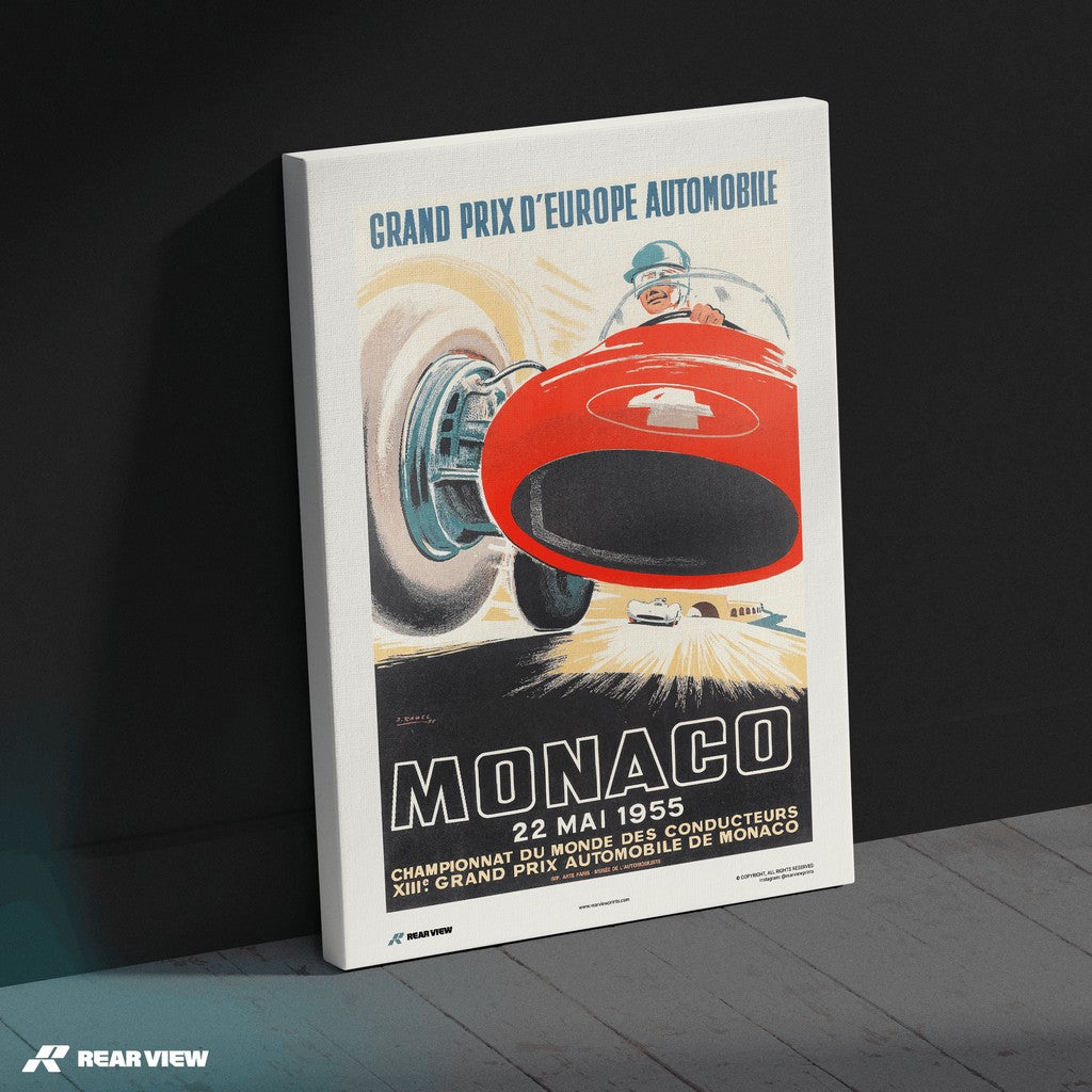 Gran Premio d'epoca 1955 - Stampa d'arte Monaco