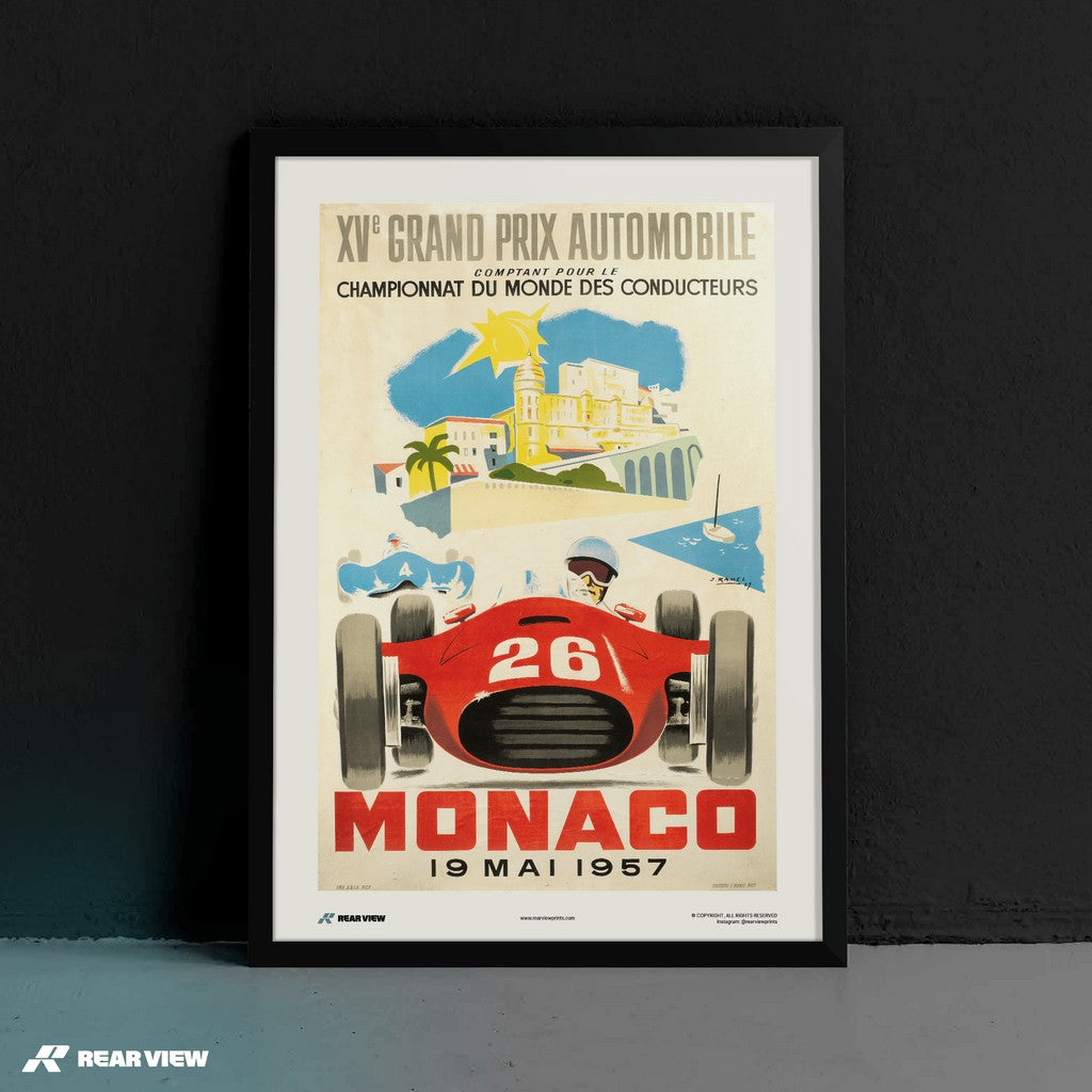 Gran Premio d'epoca 1957 - Stampa d'arte Monaco