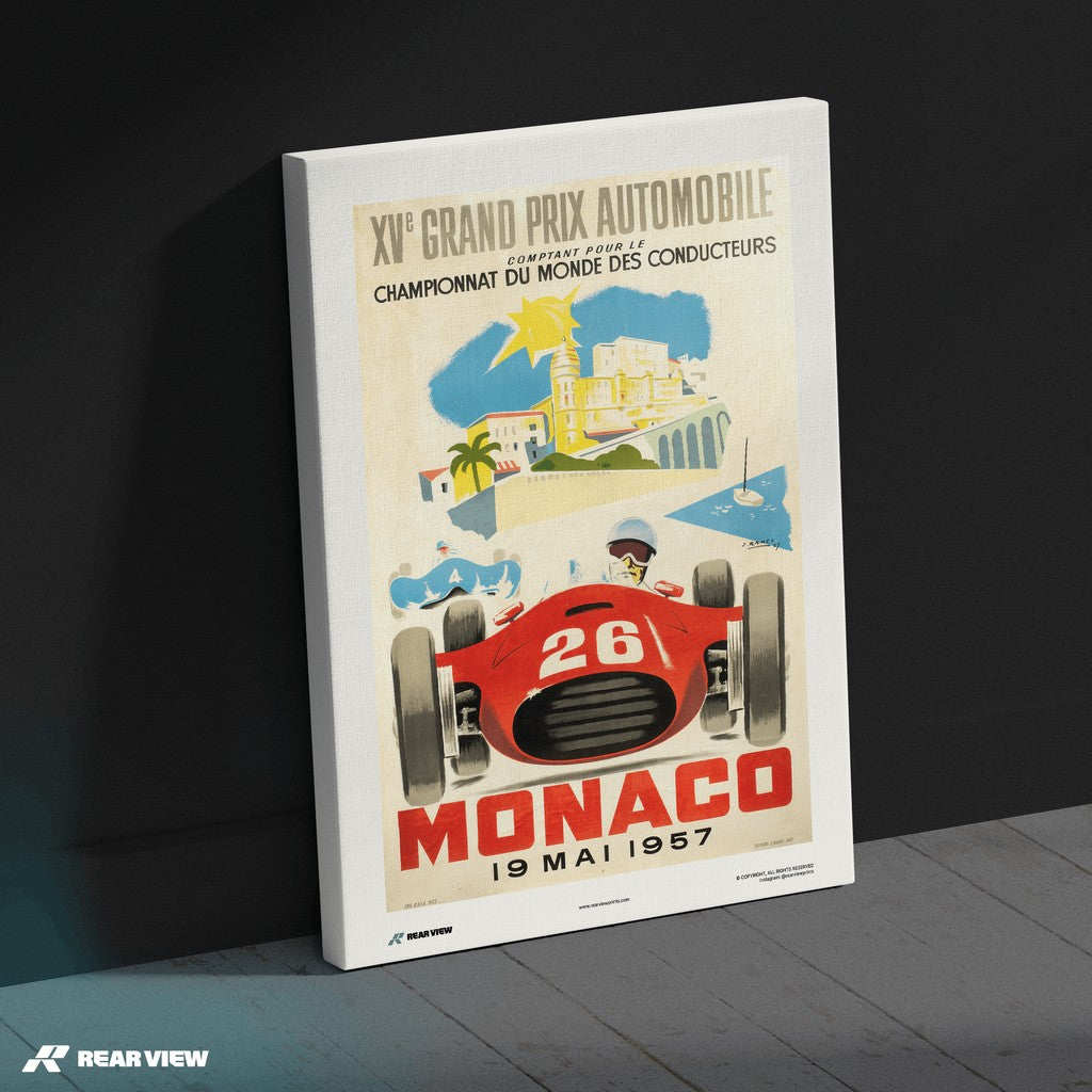 Gran Premio d'epoca 1957 - Stampa d'arte Monaco