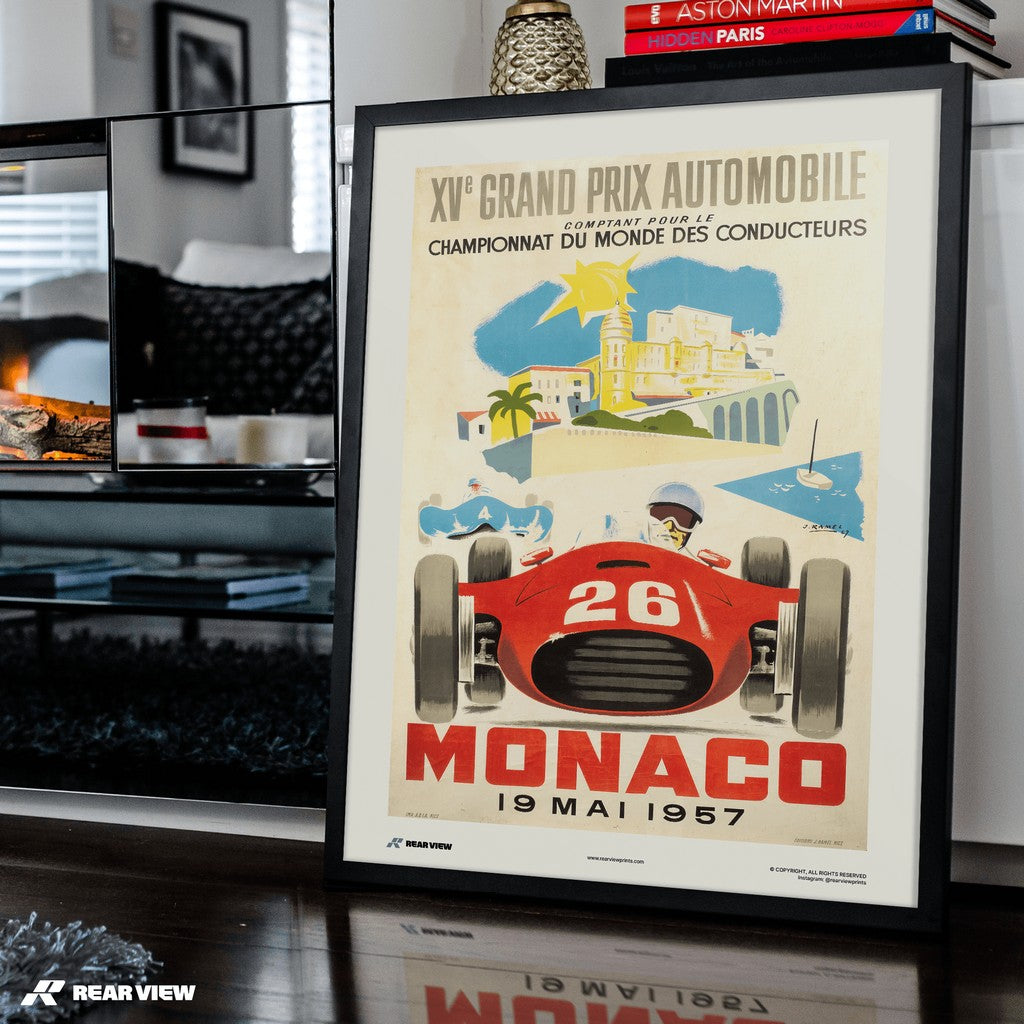 Gran Premio d'epoca 1957 - Stampa d'arte Monaco