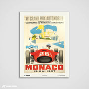 Gran Premio d'epoca 1957 - Stampa d'arte Monaco