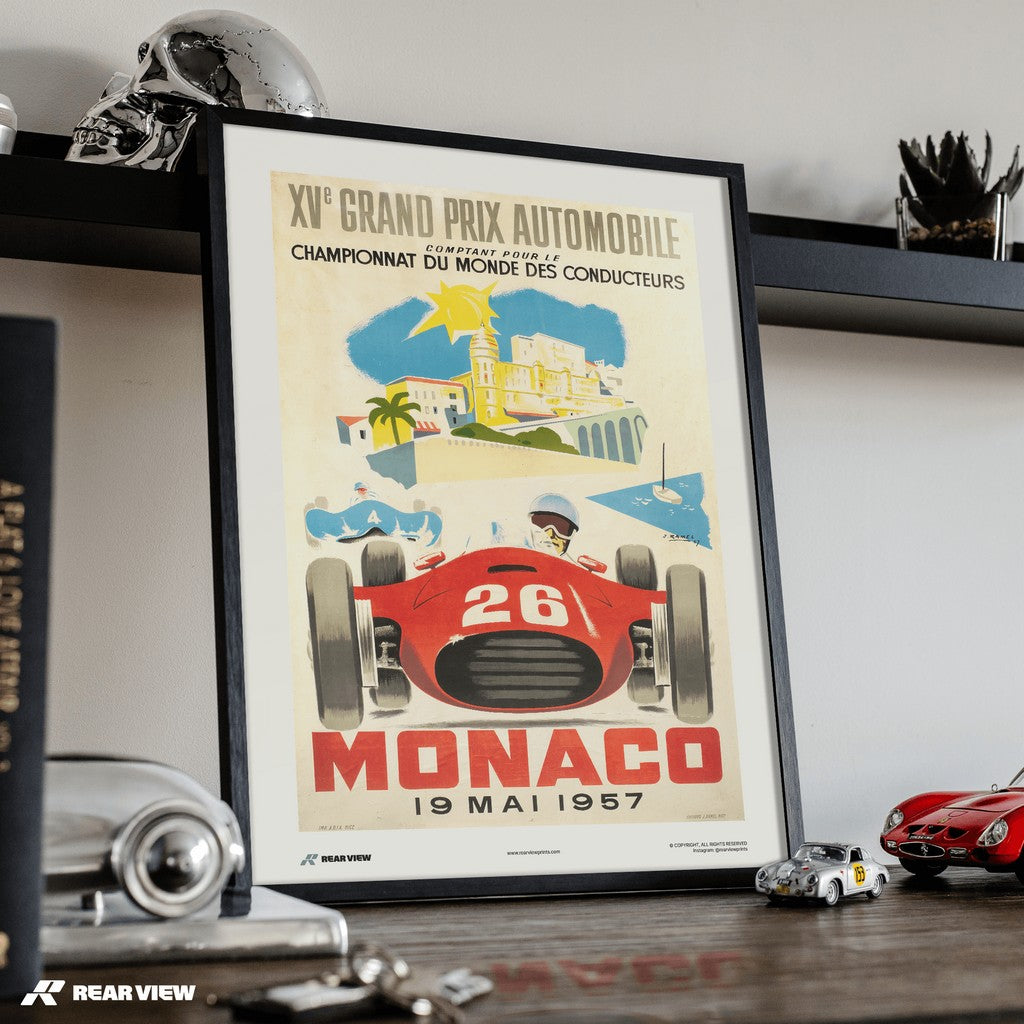 Gran Premio d'epoca 1957 - Stampa d'arte Monaco