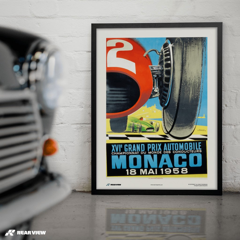 Gran Premio d'epoca 1958 - Stampa d'arte Monaco