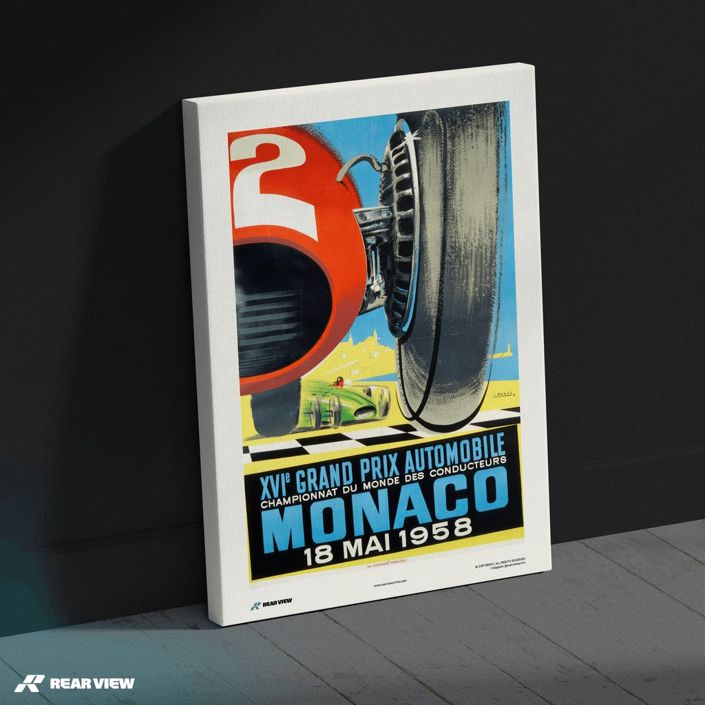 Gran Premio d'epoca 1958 - Stampa d'arte Monaco