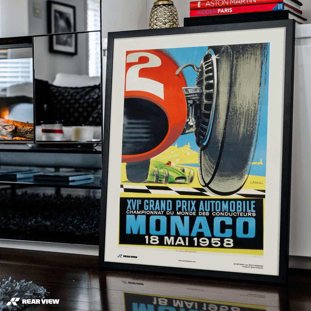 Gran Premio d'epoca 1958 - Stampa d'arte Monaco