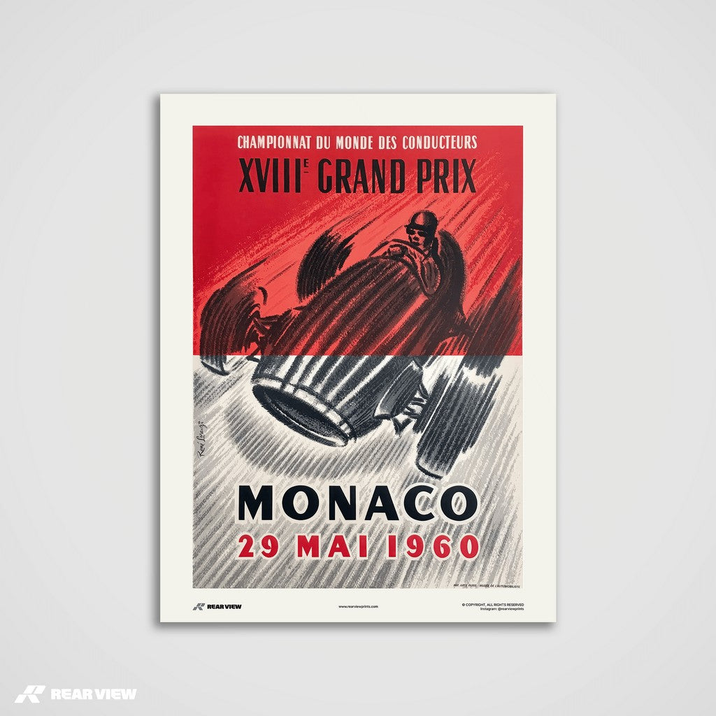 Gran Premio d'epoca 1960 - Stampa d'arte Monaco