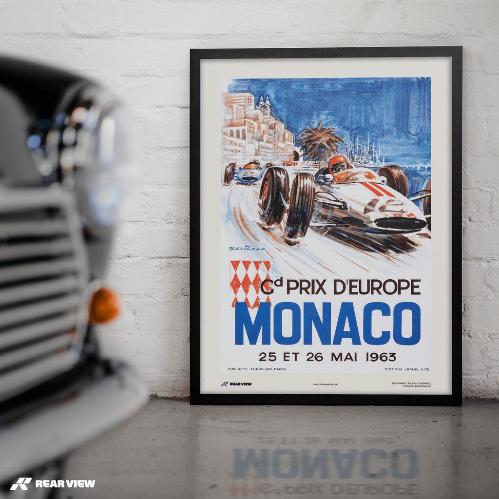Gran Premio d'epoca 1963 - Stampa d'arte Monaco