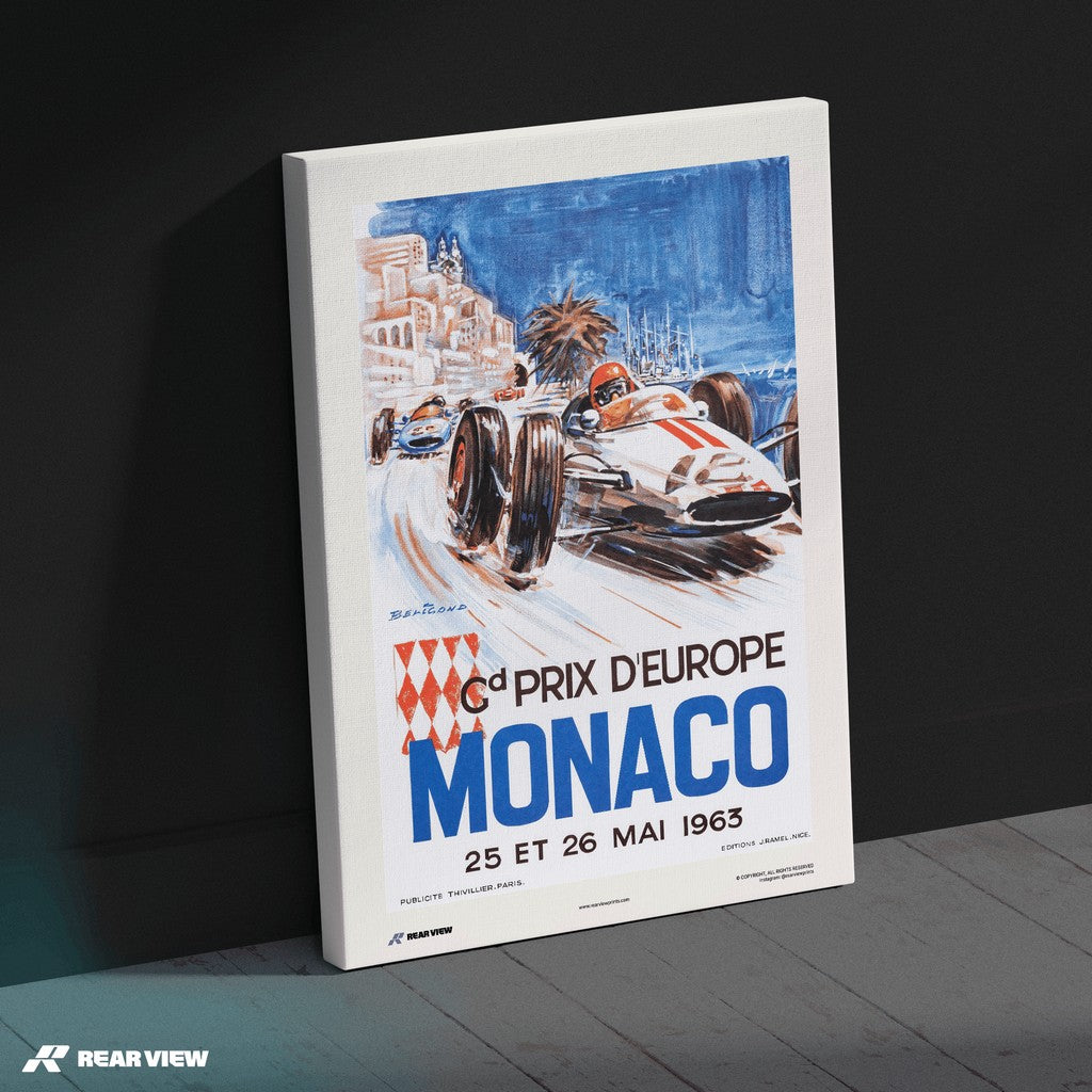 Gran Premio d'epoca 1963 - Stampa d'arte Monaco
