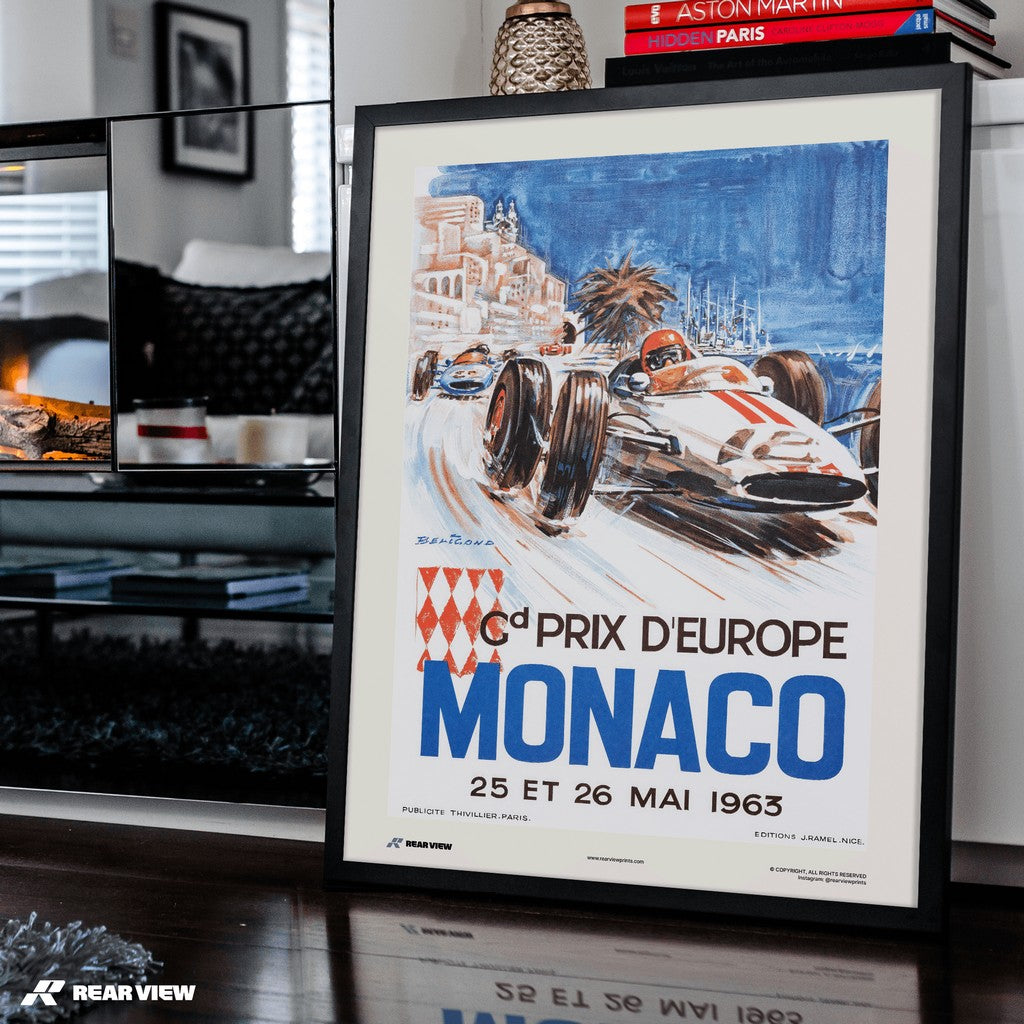Gran Premio d'epoca 1963 - Stampa d'arte Monaco