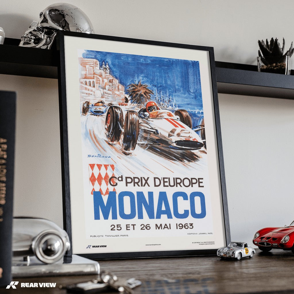 Gran Premio d'epoca 1963 - Stampa d'arte Monaco