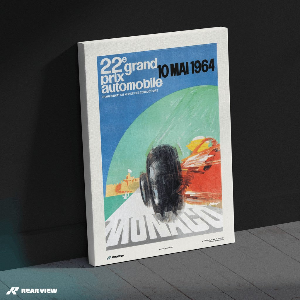 Gran Premio d'epoca 1964 - Stampa d'arte Monaco