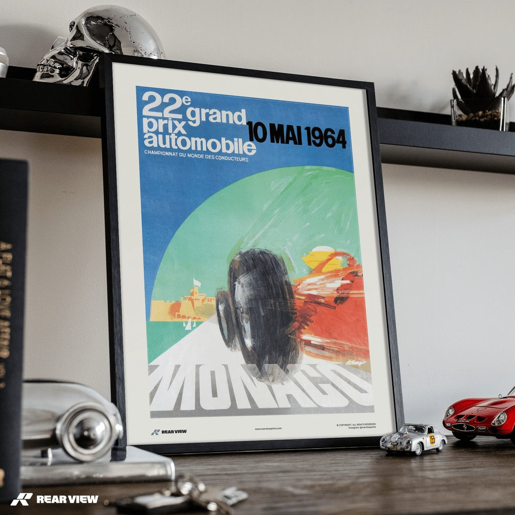 Gran Premio d'epoca 1964 - Stampa d'arte Monaco