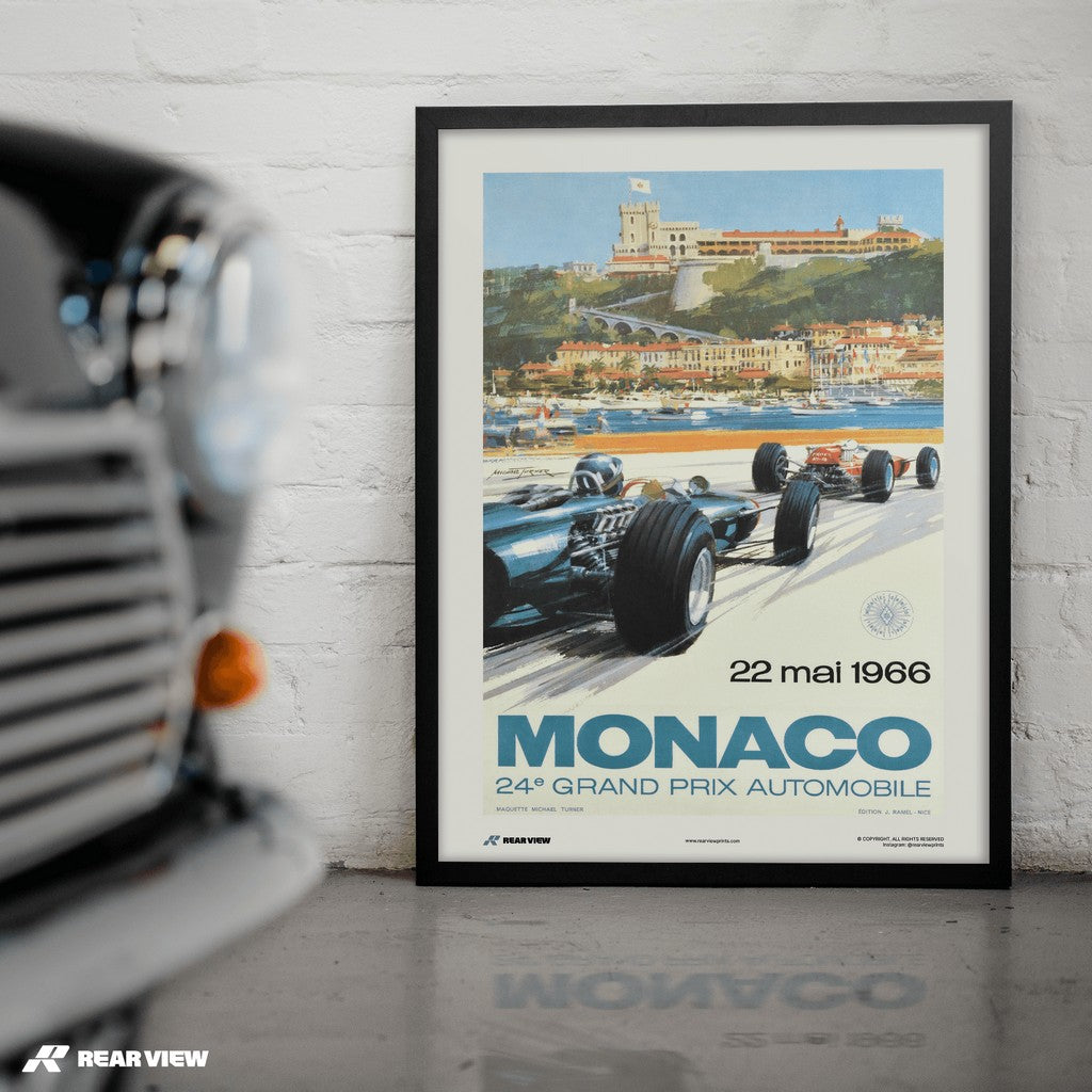 Poster/print - 3 sztuki Plakatów Grand Prix Monaco z lat 1965, 1966 i Poster/print - 3 sztuki Plakatów Grand Prix Monaco z lat 1965, 1966 i