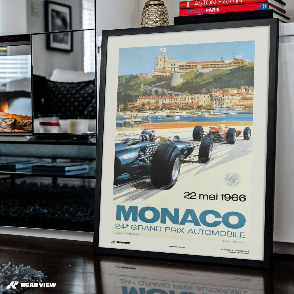 Gran Premio d'epoca 1966 - Stampa d'arte Monaco