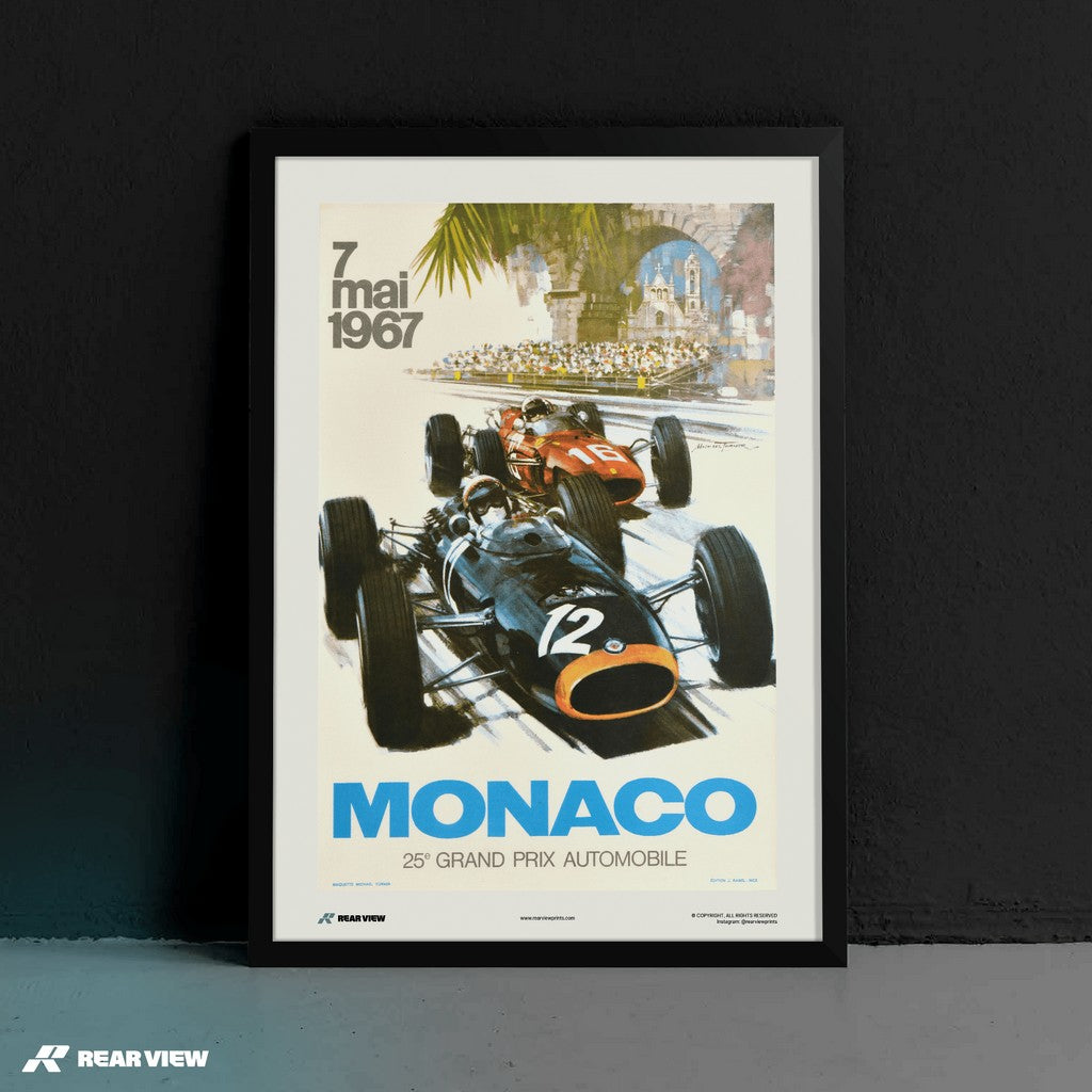 Gran Premio d'epoca 1967 - Stampa d'arte Monaco