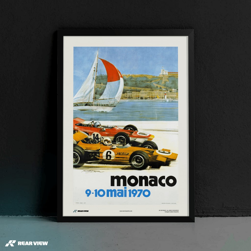 Gran Premio d'epoca 1970 - Stampa d'arte Monaco