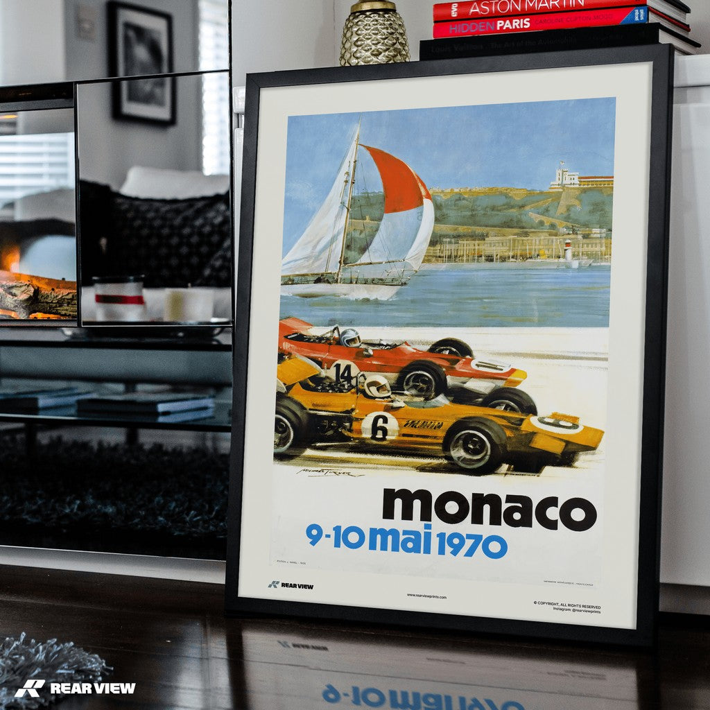 Gran Premio d'epoca 1970 - Stampa d'arte Monaco