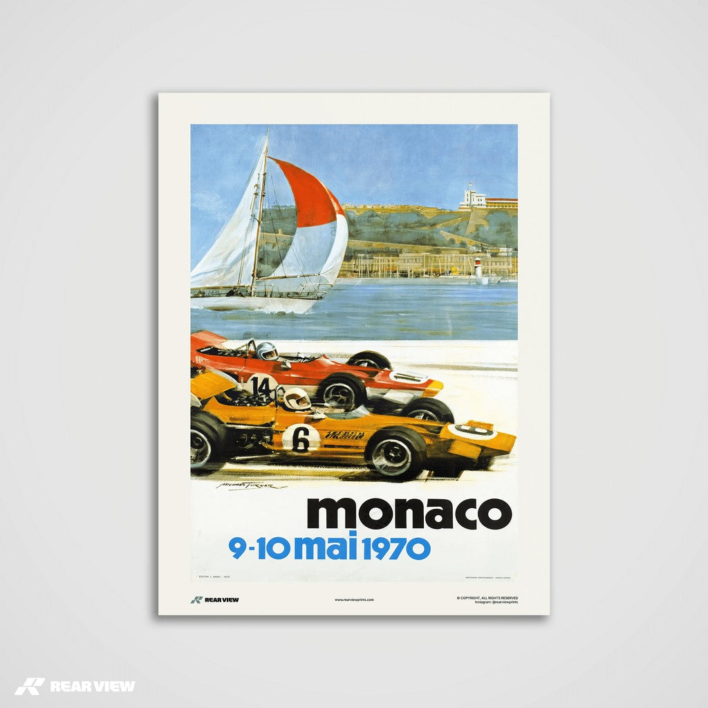 Gran Premio d'epoca 1970 - Stampa d'arte Monaco