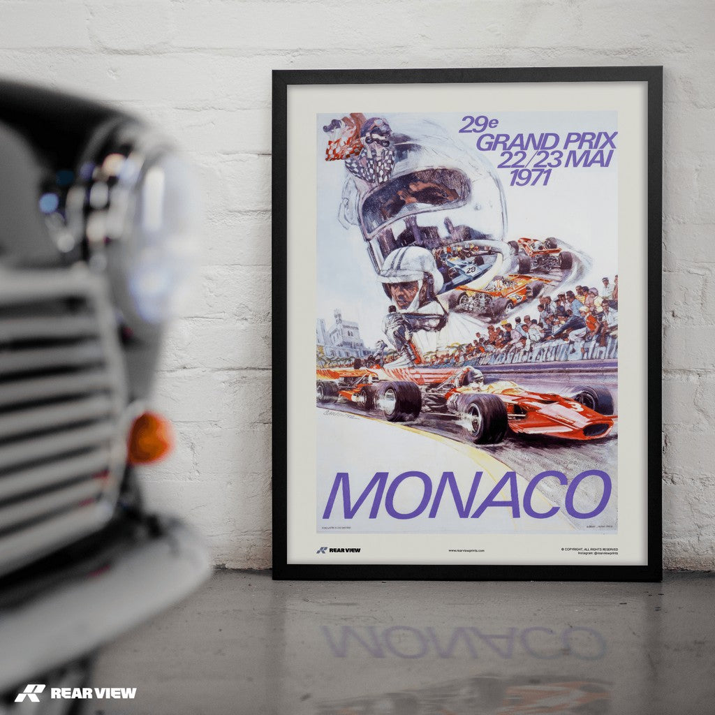 Gran Premio d'epoca 1971 - Stampa d'arte Monaco