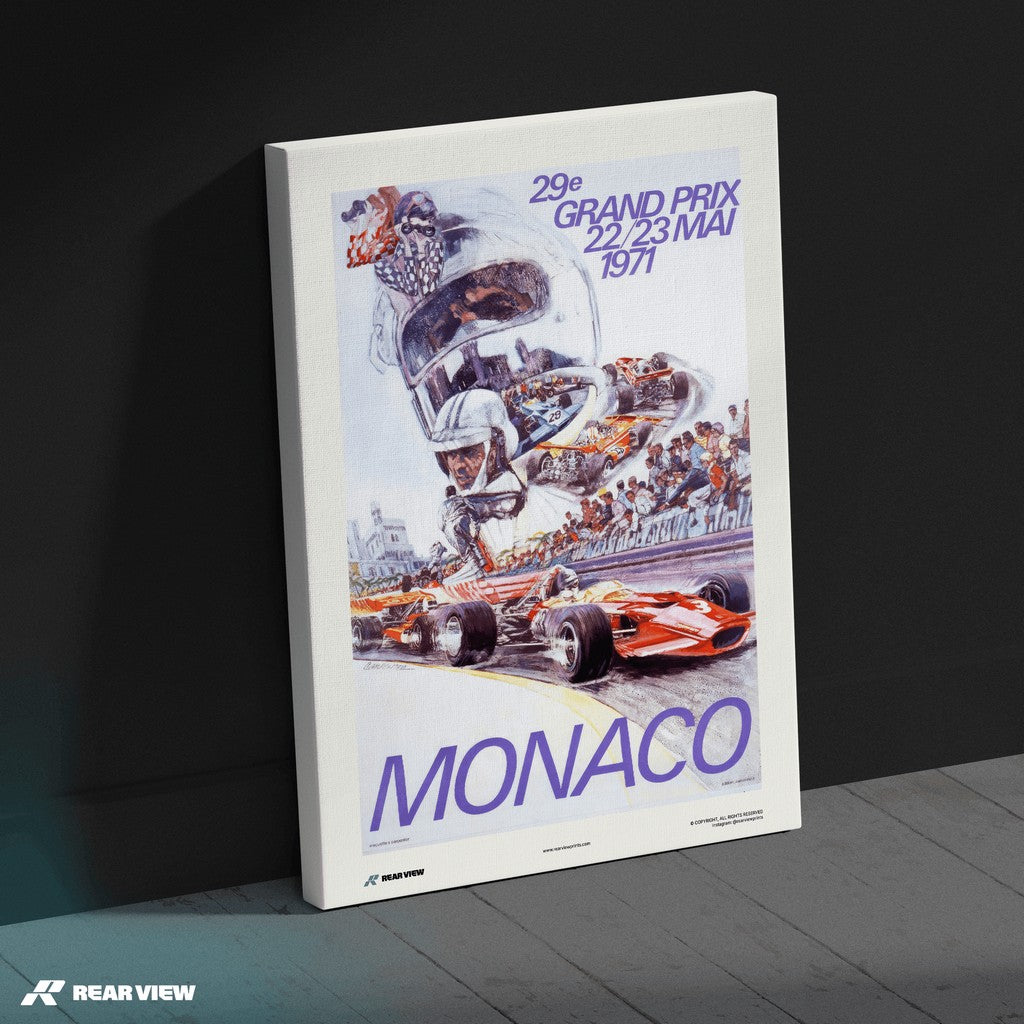 Gran Premio d'epoca 1971 - Stampa d'arte Monaco