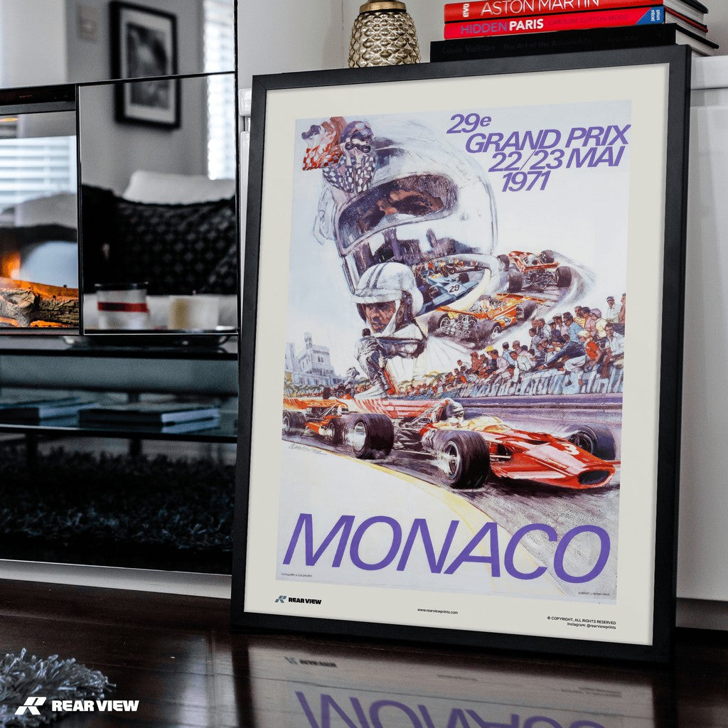 Gran Premio d'epoca 1971 - Stampa d'arte Monaco