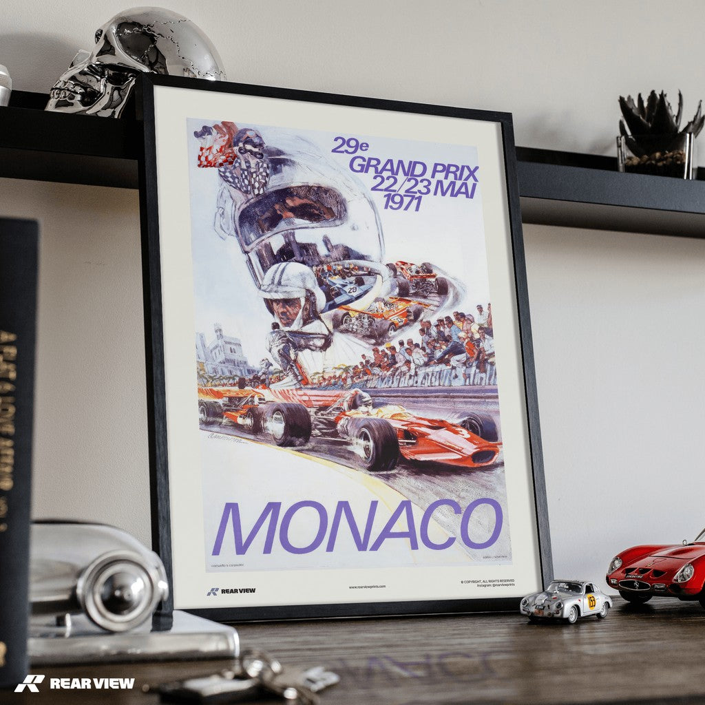Gran Premio d'epoca 1971 - Stampa d'arte Monaco