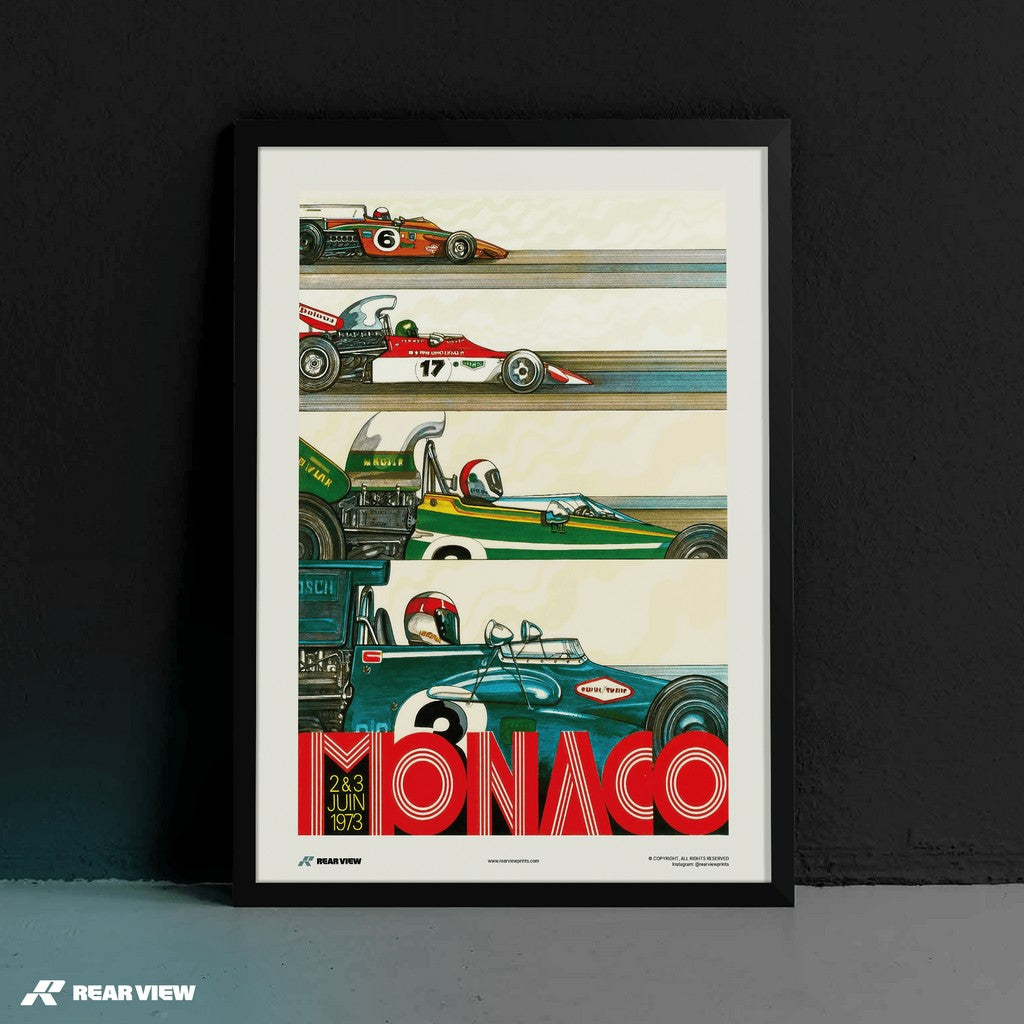Gran Premio d'epoca 1973 - Stampa d'arte Monaco
