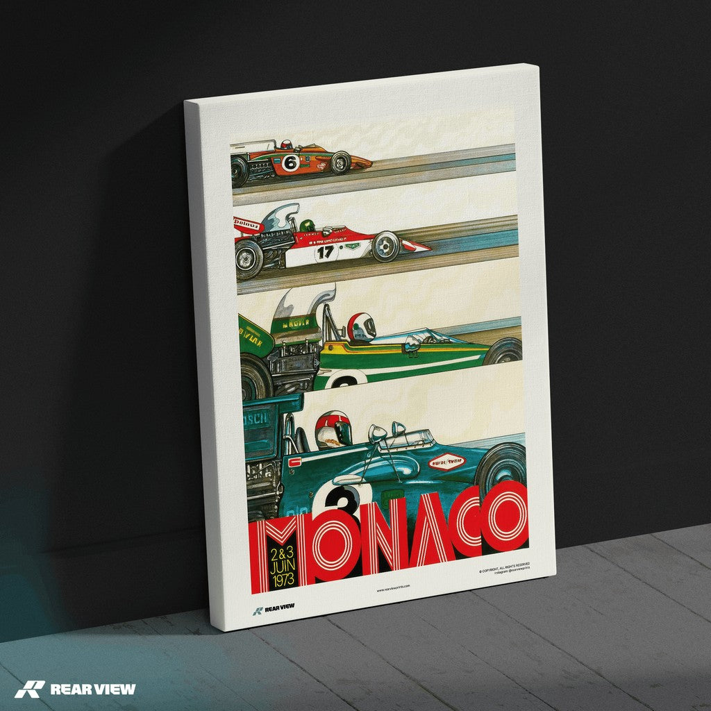 Gran Premio d'epoca 1973 - Stampa d'arte Monaco