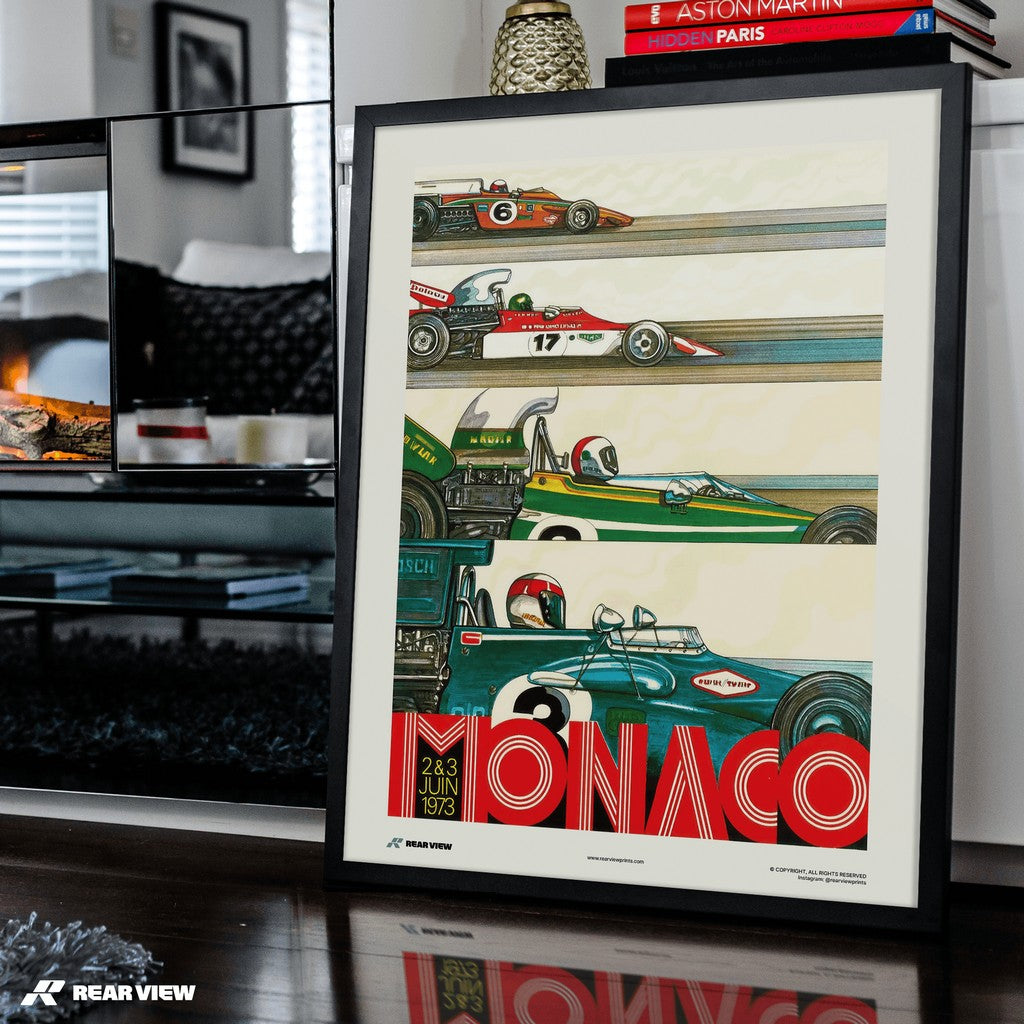 Gran Premio d'epoca 1973 - Stampa d'arte Monaco