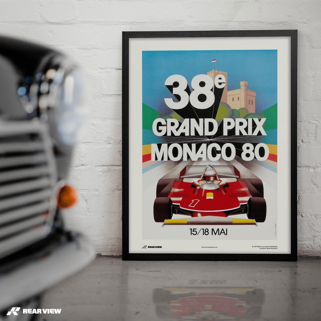 Gran Premio d'epoca 1980 - Stampa d'arte Monaco