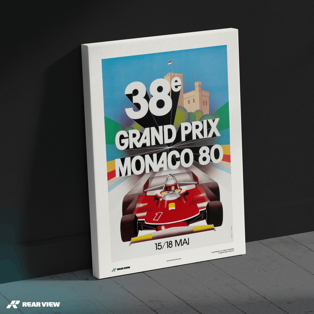 Gran Premio d'epoca 1980 - Stampa d'arte Monaco