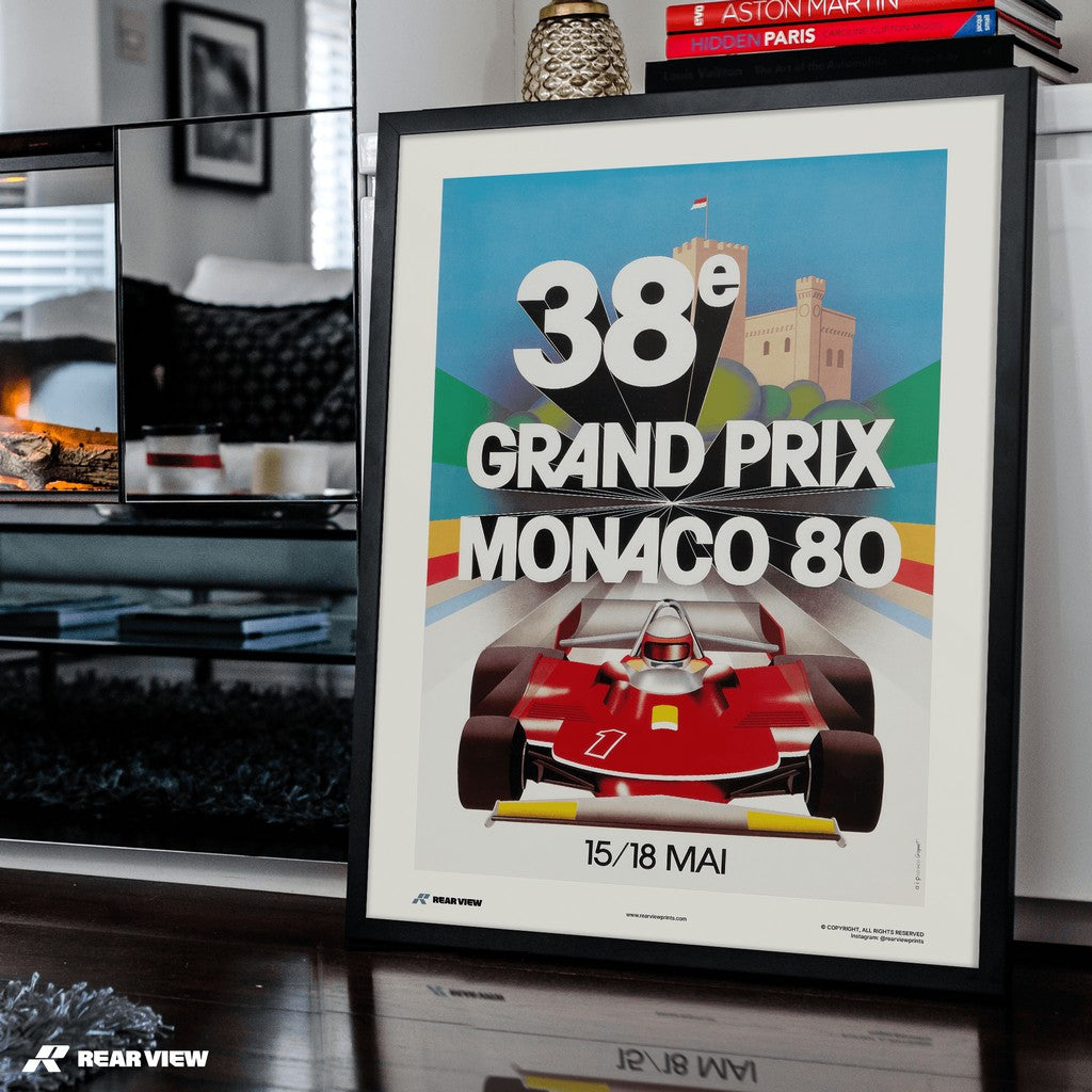 Gran Premio d'epoca 1980 - Stampa d'arte Monaco