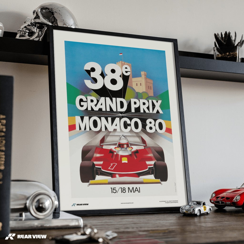 Gran Premio d'epoca 1980 - Stampa d'arte Monaco