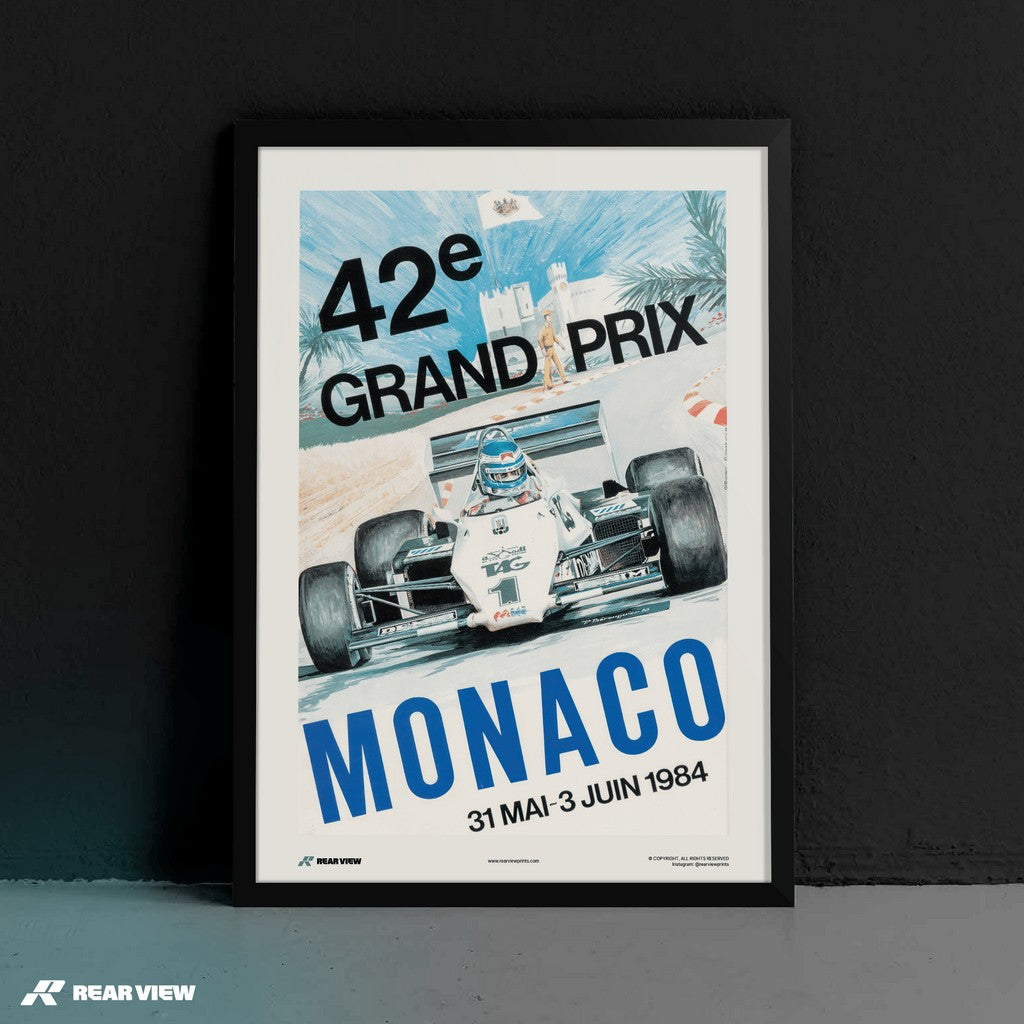 Gran Premio d'epoca 1984 - Stampa d'arte Monaco