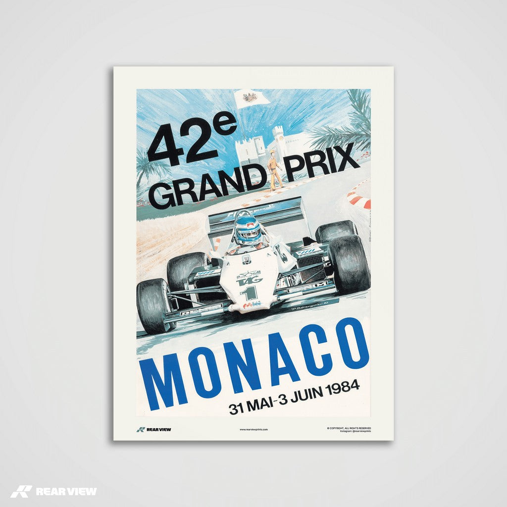 Gran Premio d'epoca 1984 - Stampa d'arte Monaco
