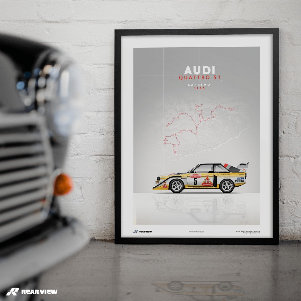 Sanremo Verfolgungsjagd - Sport Quattro Kunstdruck