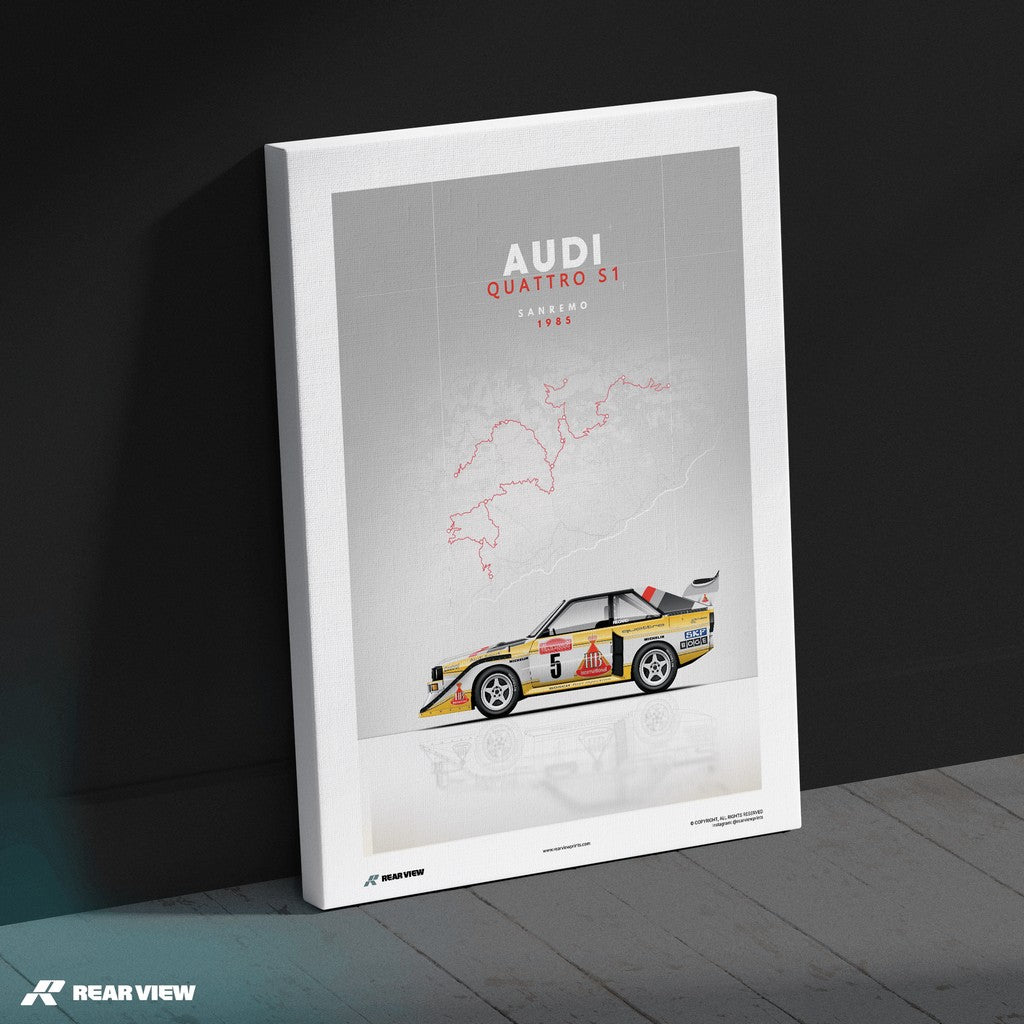 Sanremo Verfolgungsjagd - Sport Quattro Kunstdruck