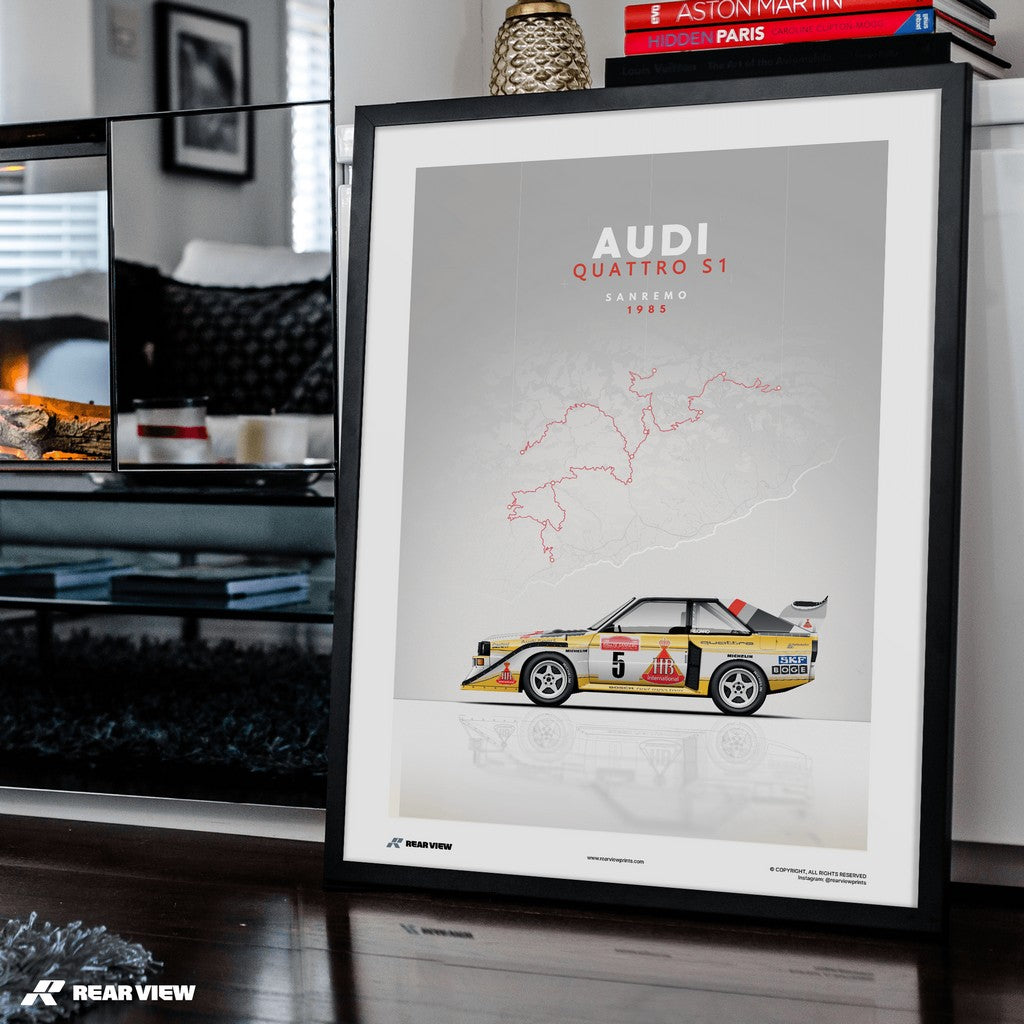 Sanremo Verfolgungsjagd - Sport Quattro Kunstdruck