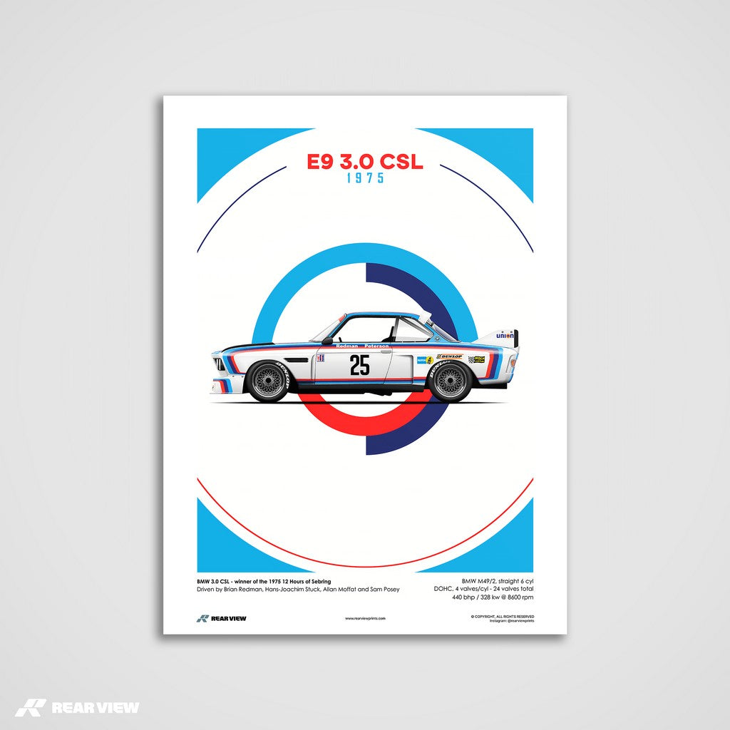 Lord of the Tarmac - E9 3.0 CSL Kunstdruck
